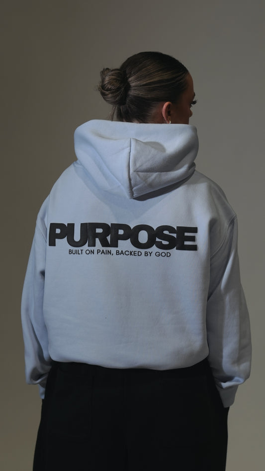 Refined Cut Hood – Powder Blue (Slim Fit)