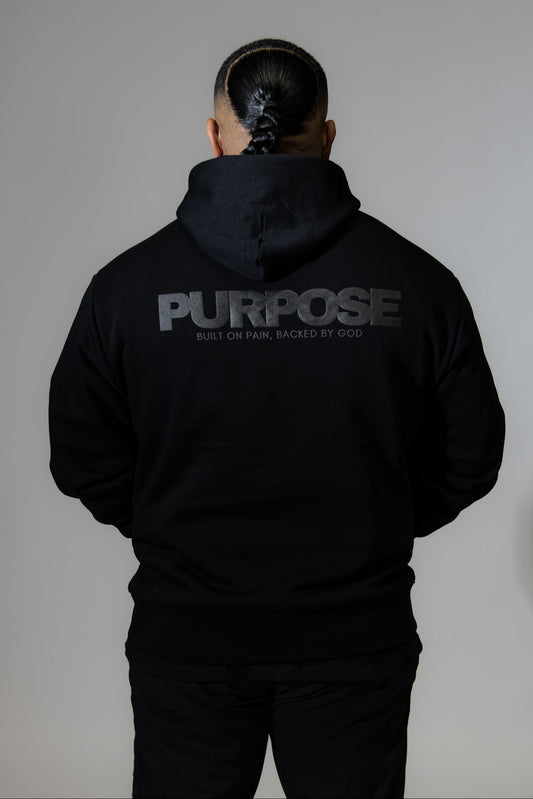 Armoured Black Hood - Oversized