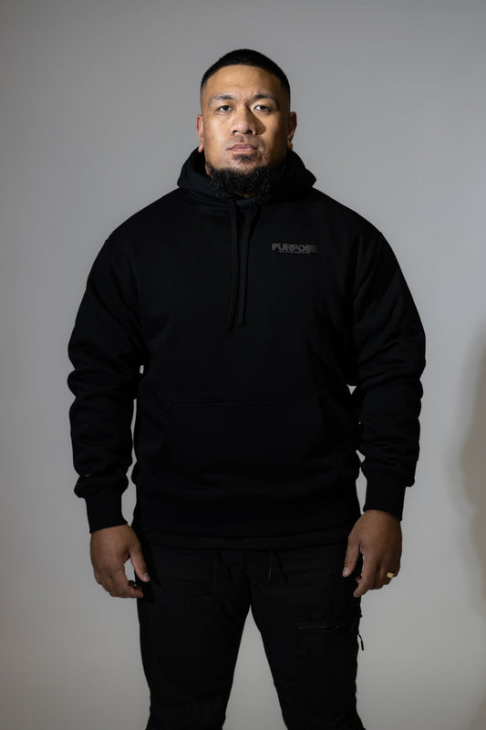 Armoured Black Hood - Oversized