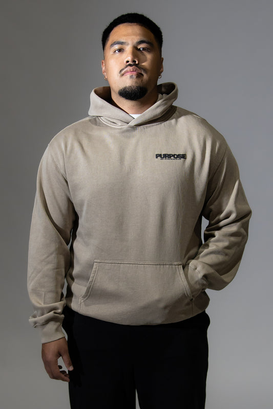 Refined Boxed Hood - Taupe